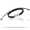 Dadabig 6Pcs Bracelets Infinity Braided Handcrafted, Adjustable Braided Unisex Cuff Link Leather Luck Wristband Rope Bangle for Men Women Friendship Couple Gift, 17-28cm #4