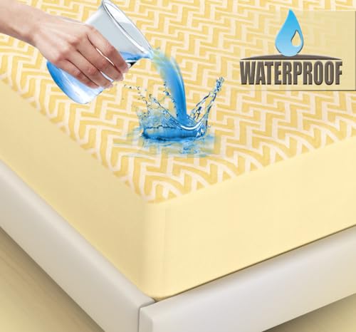 Image of BSB HOME Ultra Soft Waterproof Cotton Terry Mattress Protector Double Size Breathable Hypoallergenic Noiseless Fitted Bed Protector 60x78 inch Mattress /Bed Cover (King 60 X 78 inch | 5x6 ft, Beige)