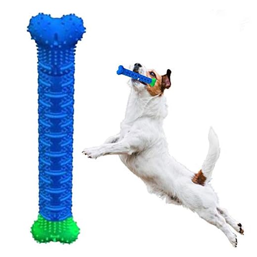 DesirePath Puppy Brush Dog Toothbrush Chew Toy Stick for Tooth Cleaning,Puppy Dental Care Brushing Toy - Natural Rubber Bite Resistant Dog Toothbrush Toy