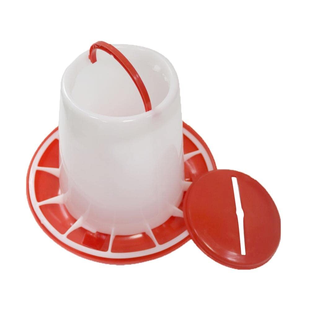 Easy Media mangiatoia da 6 Kg + abbeveratoio da 6 L per pollame distributore automatico mangime acqua per polli pulcini