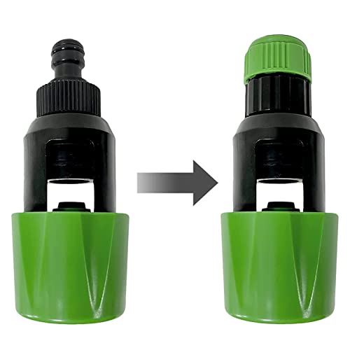 Kitchen Tap Hose Connector Pipe Garden Watering Connector,Hose Mixer Adaptor for Indoor Outdoor,1Pcs x Green - Image 3