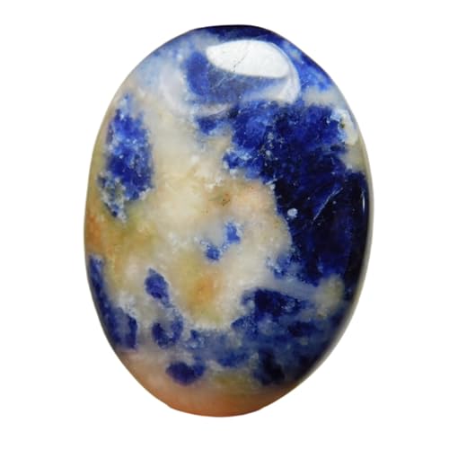 Gemme sodalite naturelle ovale 29x21mm d'une pureté authentique