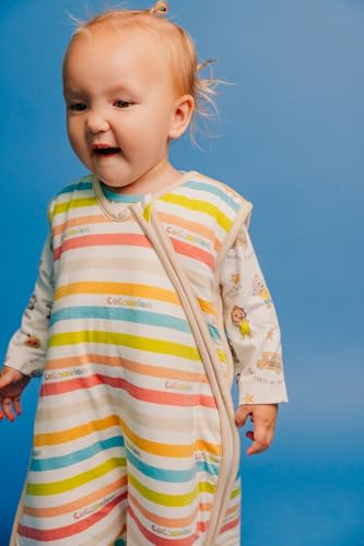 Image of Copper Pearl Baby Sleep Sack, CoComelon Stripe - Wearable Blanket for 6-12 Months, Sleeveless Sleep Sack for Baby Boy or Girl
