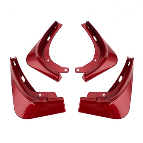 Garde-boue pour voiture Tesla Model 3 Y 2021 bavettes rouges 4x