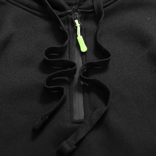 Cargo Hoodies for Men Long Sleeve Casual Outdoor Hoodie Multi-Pockets Workout Casual Pullover with Pockets 6