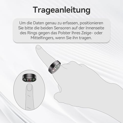 RingConn Gen 2 Smart Ring Wählen Sie aus 9 Größen (Größe 6–14) | Finden Sie die perfekte Größe für Ihren Smart Ring （Sizing Kit, 6-14）