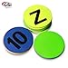 GSi Colorful Spot Markers Anti Slip Skid Rubber Dots for Drills and Training School Teaching (8 inch), Assorted Bright & Neon Colors (Alphanumeric Combo)