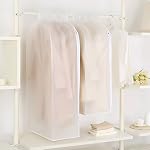 3D Couverture de fermeture à glissière Couverture imperméable Coffrets de rangement de la dressing Sacs de dressage Cache-vêtements Organisateur de suspension de sac à poussière