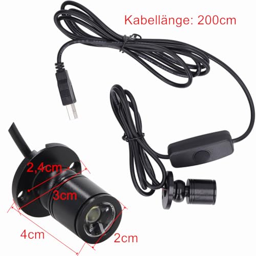 10 Kleine Spots, Batteriebetriebene LED-Lichter, Warmweiße Kabellose