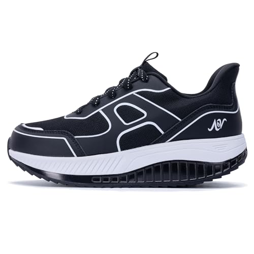 Image of QAUPPE Womens Walking Shoes with Arch Support Wide Orthotic Athletic Sneakers Plantar Fasciitis Tennis for Heel and Foot Pain Relief