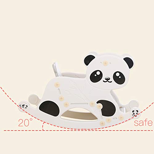 Schaukelpferd Kind Baby Sitz Dual-Use-Schaukelstuhl mit Musik Kunststoff Spielzeug Trojaner Schaukelspielzeug HUYP – Bild 6