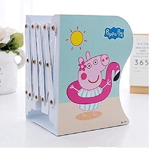 Cartoon Character Metal Book Shelf | Random Colurs | Expandable Book Rack | Adjustable Bookend Stand Holder |Pink Pig Book Organizer for Kids Cartoon Character Metal Book Shelf | Random Colurs | Expandable Book Rack | Adjustable Bookend Stand Holder |Pink Pig Book Organizer for Kids