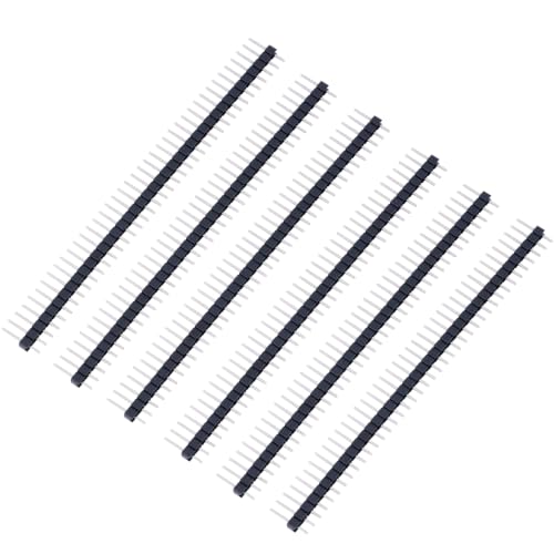 Image of 30 Pcs Header Pins 2.54 mm Straight Male Connector for PCB Breadboard