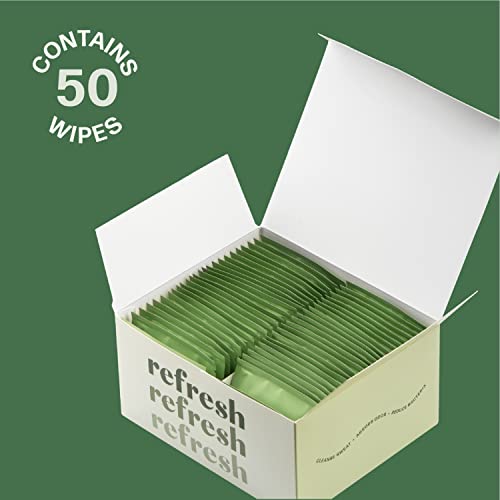 Dew Well - Refresh Deodorant Wipes - A Fresh Start When You’re On The Go - Aluminum, Paraben, And Sulfate Free - Cucumber Scent - 50 Individually Wrapped Wipes #TOP5