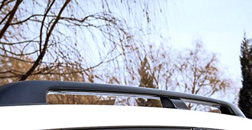 ITrims Black Roof Rack Rails Bars Luggage Rails Cargo for Toyota Land Cruiser LC200 J200 2008-2016