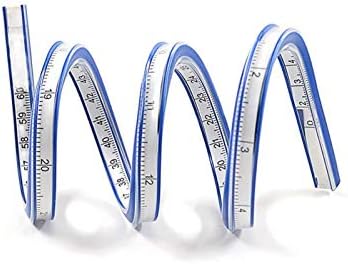 24 Inch (60cm) Flexible Curve Ruler Flex Design Rule, Ideal for use: Engineering Drawing, Design Graphics, Garment Design, All Kinds of Painting