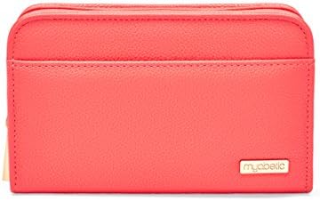 Myabetic Banting Diabetes Supply Case for Glucose Monitoring System, Insulin Pens, Insulin Vials, Test Strips, etc. (Coral)