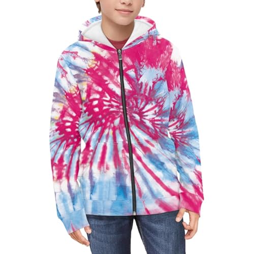 Hawapod Sweatshirt Pockets Zip Up Hoodie Casual Long Sleeve Loose Outerwear For Boys Girls 6-16 Years3