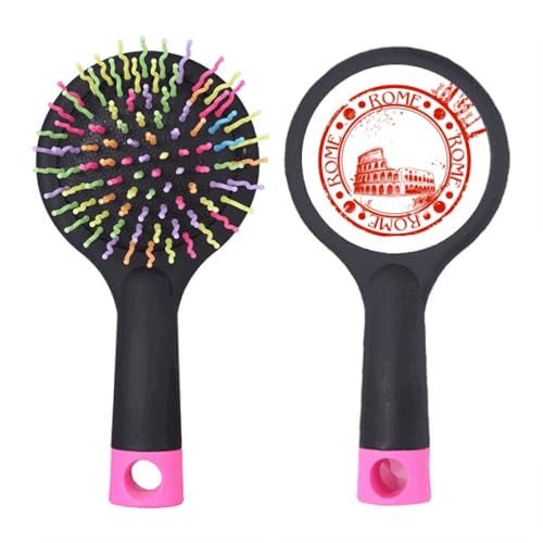 Brosse à cheveux démêlante Rome Pit Classic Country City Salon de coiffure avec base coussin