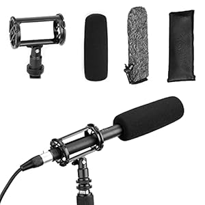 BOYA BY-BM6060 XLR Shotgun microfoon condensacyjny, Color Czarny