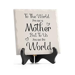 LukieJac Ceramic Plaque Happy Mothers Day Gifts For Mom Birthday Gift Presents For Mom Wife Mother In Law From Son And…
