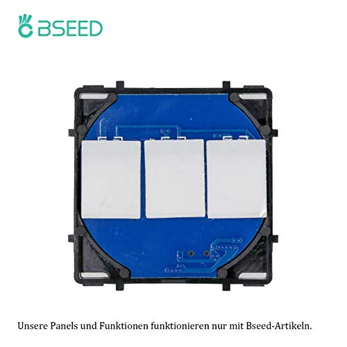 BSEED EU Standard 3 Fach 1 Weg Touch Lichtschalter mit LED-Anzeige（Max. Last: 3-500 W)
