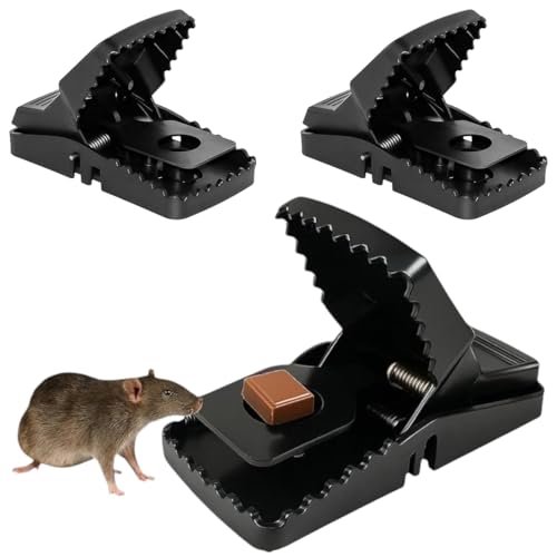 EJRUP Piège à Rats Professionnel, 3 Piège Souris Reutilisable, Clips de Piege a Souris Efficace,Tapette Plastique Clips de Piege a Souris,pour la Maison et Exterieur