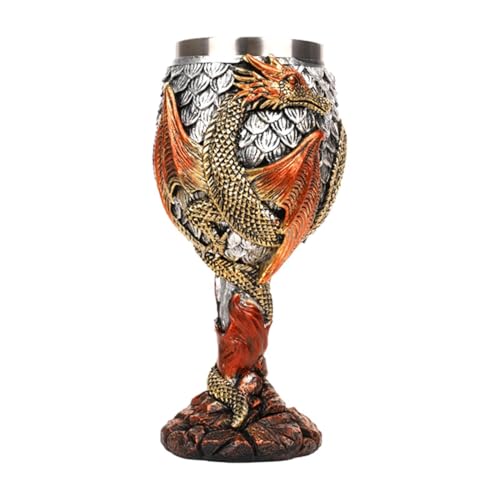 Copas medievales de dragón para cenas temáticas y decoración de salones 2