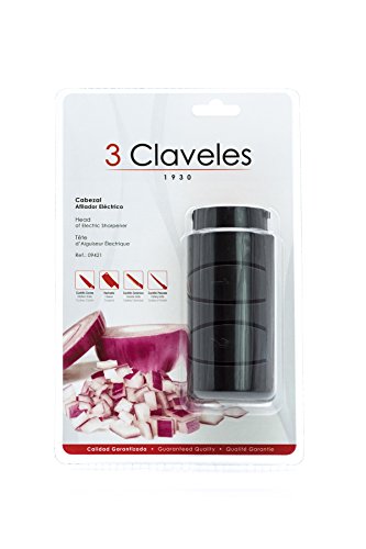3 Claveles - Cabezal afilador de cuchillos eléctrico, de 8,5 cm