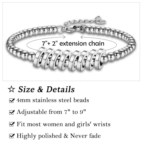 Leyung Graduation Gifts for Girls, Class of 2025 Beaded Bracelet Gifts, Inspirational Graduation Gifts for Her Daughter Granddaughter Niece4