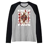 re di zampe e re di cuori rhodesian ridgeback papà maglia con maniche raglan