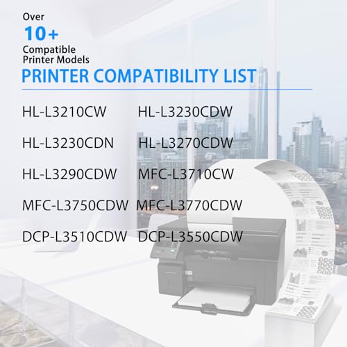 Image of NineLeaf TN227 Yellow Toner Cartridge 1 Pack for MFC-L3770CDW HL-L3270CDW | Replacement for Brother TN-227 TN227Y TN223 TN223Y High Yield use with HL-l3290CDW HL-l3210CDW MFC-L3710CDW MFC-L3750CDW