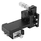 FTVOGUE Manueller Lineartisch, Schiebetisch aus Aluminiumlegierung mit 40 X 40 Mm Oberfläche, Ideal für die Positionierung und Einstellung Optischer Geräte