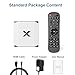Android TV Box 4GB RAM 32GB ROM H.265 Quad 4-Core Android Box Support 3D 4K UHD Videos H.265, 2.4G/5G Dual-Band WiFi 6 Bluetooth 5.0 Smart TV Box