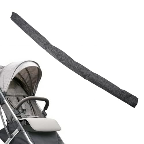 Baby Stroller Bumper Bar Cover Replacement, Baby Stroller Armrest, Crossbar, Handlebar Handle Sleeve Cover Accessories, Cotton (Grey)