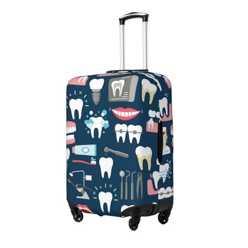 Dental Seamless Luggage Cover,Washable Suitcase Covers Fashion Luggage Covers,Anti-Scratch Suitcase Protector Cover2