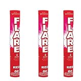 Exclusive Online Pack of 3 Hand held Flares - Red