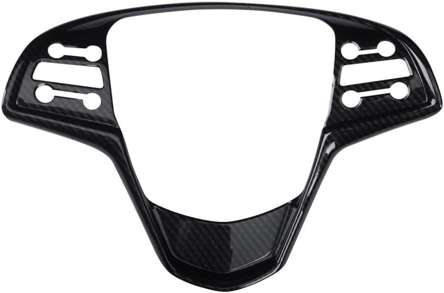 Carbon Fiber Look Style A Interior Steering Wheel Button Panel Cover Trim for Cadillac ATS 2013-2019 ABS Plastic Steering Wheel Cover Decoration