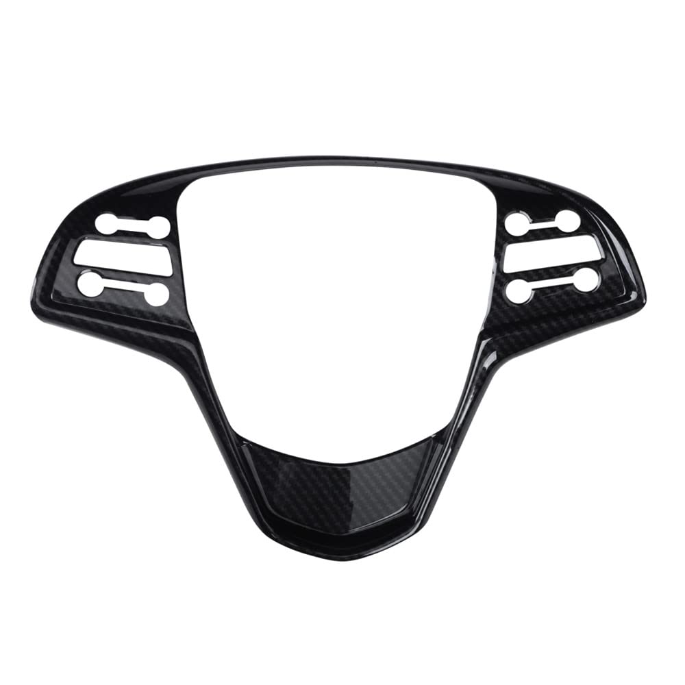 Carbon Fiber Look Style A Interior Steering Wheel Button Panel Cover Trim for Cadillac ATS 2013-2019 ABS Plastic Steering Wheel Cover Decoration