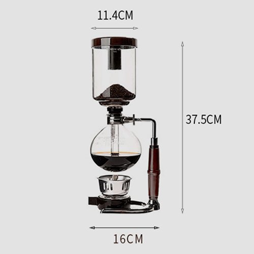 Cosy-YcY Coffee Maker 5-Cup Coffee Syphon / Vacuum Glass Coffee Maker Coffee Brewer (Coffee Syphon)