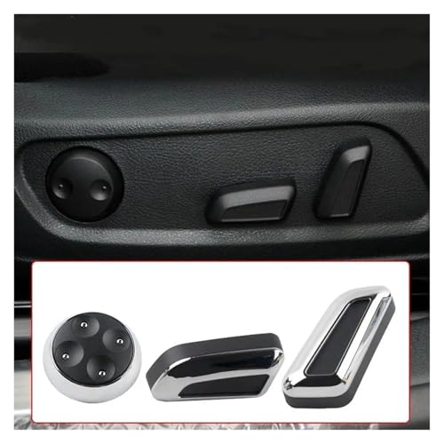 Interruptor de asiento para Audi A5 A7 Q5 perilla de ajuste 6 piezas negro cromado 5
