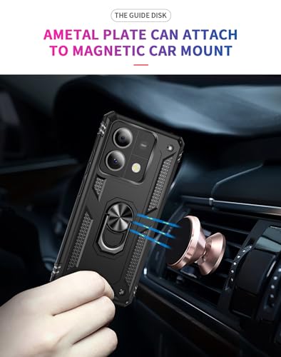 Coque Redmi Note 13 5G coque rigide de protection antichoc Svart - 4
