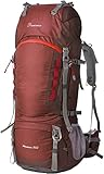 MOUNTAINTOP 80L Trekkingrucksack Damen Wanderrucksack Reiserucksack mit Regenhülle Outdoor Rucksack für Wandern Camping Klettern Reisen