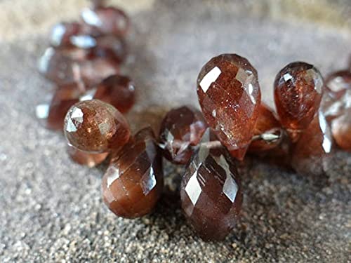 Scapolite cat's eye briolette 3D de LKBEADS, gemmes de haute précision facettées