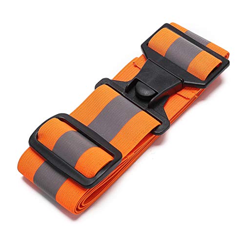 A-SAFETY Military Heritage Style Glow Belt, Running Walking Motorcycling Friendly,Fully Adjustable, Orange