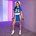 Leg Avenue Women's Street Fighter Chunli Costume, Blue, Medium/Large