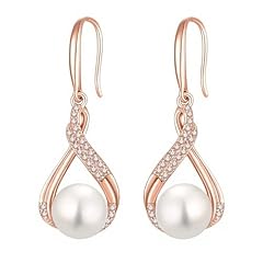 09.Infinity, rose gold plated, 9mm pearl