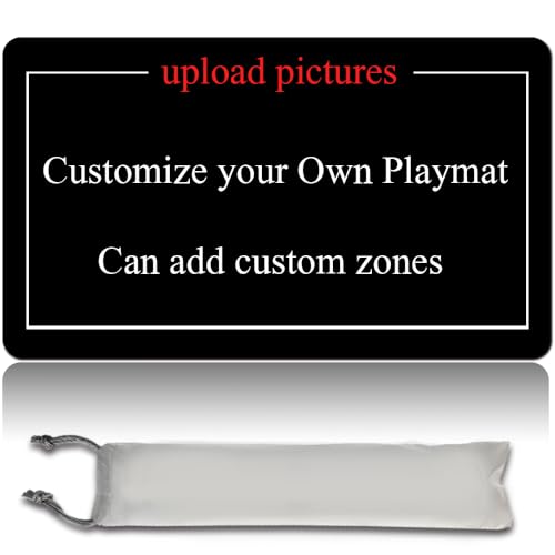 MPLRC PLAYMAT Tapis de Jeu personnalisé, Taille 60 x 35 cm, Tapis de Jeu Zone MTG Bords Cousus Tapis de Jeu de Cartes À Collectionner Tapis de Souris Surface...
