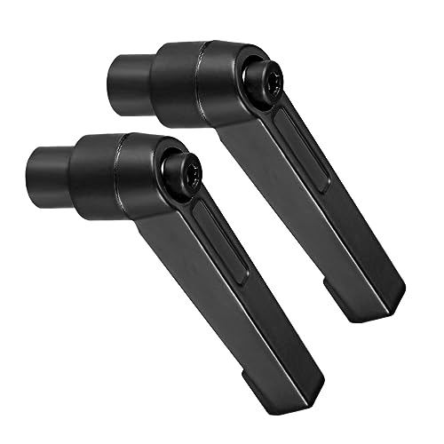 Image of Clamping Lever Handles, M6 Female Thread 42mm Lever, Adjustable Quick Release Locking Rotating Knobs Black - (Applications: for Lathe Machinery), 2-Pieces