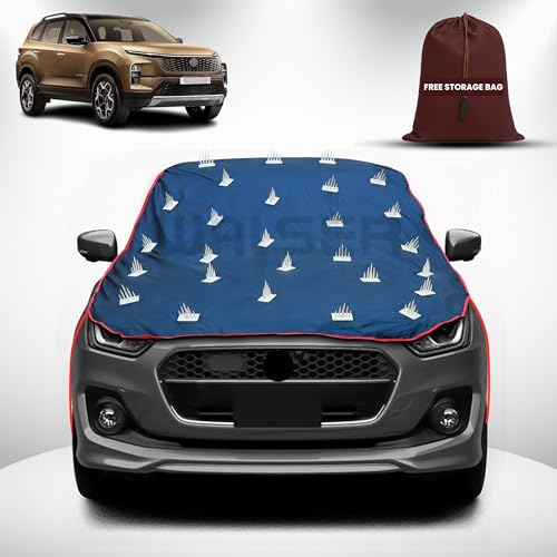Image of WALSER Spike Car Cover for Tata Safari | Anti-Climb Nail Guard for Dogs & Monkeys | Protects Bonnet, Roof & Dicky | UV, Dust & Snow Protection | Spike Cover with 4 Adjustable Hook
